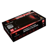 Titan Grip Diamond Textured Black Nitrile Gloves Large
