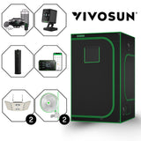 VIVOSUN LED Zelt-Set 1,5m x 1,5m x 2m