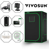 VIVOSUN LED Zelt-Set 1,2 m x 1,2 m x 2 m