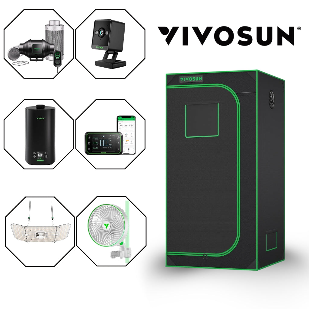 VIVOSUN LED Zelt-Set 1m x 1m x 2m